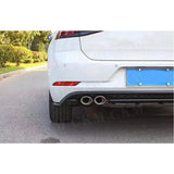 PP Gloss Black Rear Lip Diffuser Spoiler for VW Golf 7 7.5 MK7.5 Standard And GTI 2018 2019 Four Outlet Bumper Cover Car Styling