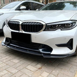 Car Front Bumper Splitter Chin Lip for BMW 3 Series G20 G21 320i 325i 2019-2022 Spoiler Diffuser Guard Body Kit Auto Parts