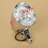 Motorcycle Bullet Tri Bar 4.5"  5.75" Headlight headlamp For Harley Chopper Sportster Dyna Softail Bobber Chopper Cruiser Custom