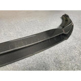 2PCS Carbon Fiber Bumper Chin Guard Double Front Lip Spoiler for Mercedes Benz CLA Class W117 CLA45 AMG Facelift 2016-2019