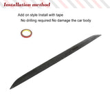 Dry Carbon Car Rear Middle Spoiler Wing For Mercedes-Benz V Class W447 V250 V220 2018 2019 Rear Trunk Boot Lip Window Spoiler