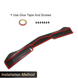 Car Front Bumper Lip Spoiler Carbon Fiber for Alfa Romeo Giulia Sport Sedan 4-Door 2017-2020 Racing Front Lip Chin Apron BodyKit