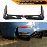 Carbon Fiber Rear Bumper Diffuser Lip Splitters Lower Corner Spoiler Covers For BMW F80 M3 F82 F83 M4 4 Door 2 Door 2014 - 2019