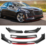 For Cadillac CTS-V CTS 2017-2019 Car Front Bumper Lip Auto Chin Spoiler Splitter Diffuser Body Kits Trim Air Dam Protector