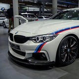 4Pcs MP Style For BMW 4 Series F32 F33 F36 420i 425i 430i 440i M Sport 2014-2020 Car Front Bumper Lip Spoiler Guard Cover Trim