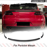 Carbon Fiber Rear Trunk Racing Spoiler for Porsche Macan SUV 4Door 2014-2017 Factory Outlet Car Middle Window Top FRP Wing Lip