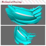 Dry Carbon Car Front Headlight Eyelids For Volkswagen VW Golf 7 7.5 MK7 MK7.5 GTI R R-line Headlamp Eyebrows Trim