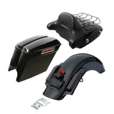 Motorcycle Chopped Trunk 5" Saddlebags Rear Fender For Harley Tour Pak Road King Street Glide Road Glide 2014-2020