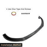 Car Front Bumper Lip Spiler for Benz S Class W222 S63 AMG 2018UP Front Lip Chin Protector Spoiler Splitters Guards Carbon Fiber