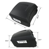 King Trunk For Harley Touring Tour Pak Road King Electra Street Glide CVO 2014-2023 2019 2018 Motorcycle