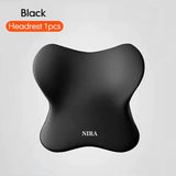 Car Memory Foam Headrest Set Car Neck Pillow Car Lumbar Waist Cushion Waist Support Car Seat Pillow Accessories Tools