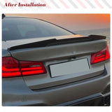 Car Rear Trunk Lip Carbon Fiber Spoiler For BMW 5 Series BMW G30 G38 530i 540i F90 M5 2017 - 2023 Rear Trunk Boot Lip Spoiler