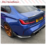 Dry/Wet Carbon Car Rear Bumper Splitters Apron for BMW 3 Series G80 M3 2021 2022 Rear Splitters Diffuser Lip Winglets Canards