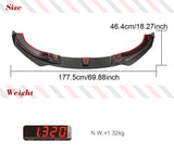 Carbon Fiber Front Bumper Lip for BMW 4 Series F32 F33 F36 M Sport M Tech2014-2019 Car Front  Chin Spoiler Splitter Protector