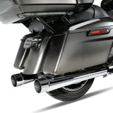 Motorcycle 4" Megaphone Slip-On Mufflers Exhaust Pipes For Harley Bagger Touring Models 1995-2016 Road King Electra Glide