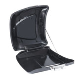 High quality ABS plastic Universal storage box trunk Tail Box Case Trunk  w/ Backrest Pad For Harley Touring Models 1997-2024