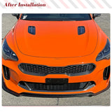 Carbon Fiber Car Front Bumper Chin Lip Spoiler For KIA Stinger GT EX Hatchback 4-Door 2018-2022 Front  Lip Spoiler Guard