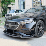 For Mercedes Benz E Class W214 E260 E300 AMG 2024+ Front Bumper Splitter Lip Chin Spoiler Diffuser Bodykit Protector Accessories