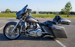 09 Up Black Latches Razor Tail Luggage Top Box Tour Pak Pack Backrest for Harley Davidson Street Glide Ultra Electra CVO