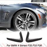 Dry Carbon Car Side Fender Air Intake Cover for BMW 4 Series F32 F33 F36 2014-2019 Air Vent Fender Cover Trim Sticker