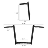 12.2" Rise Ape Hanger Handlebar Fit For Harley Touring Road King Glide 2014-2021 Motorcycle
