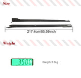 Car Side Skirts Extenion Lips Aprons for Tesla Model S Plaid  Sedan 4-Door 2021-2023 Carbon Fiber Side Extension Lip Spoiler