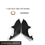 Carbon Fiber Front Bumper Splitters for Lexus GS F Sport GS350 2012-2015 Racing Front Splitters Flaps Apron Lip Body Kits FRP