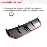 Carbon Fiber Car Racing Rear Diffuser Lip For BMW G20 G28 330i M-Sport LCI 2022 2023 Car Rear Bumper Splitter Diffuser Spoiler