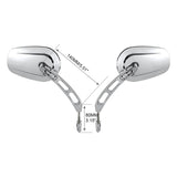 8mm Side Rear View Mirrors Fit For Harley CVO Road Glide 2023-2024