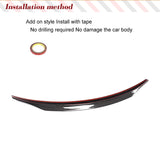 Carbon Fiber Car Rear Trunk Spoiler for Mercedes-Benz CLS Class W218 CLS63 AMG 2012 - 2017 Sedan Rear Wing Spoiler Car Boot Lid