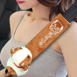Car Seat Belt Shoulder Cover Safety Belt Four Seasons Lengthened Cartoon Cute Car Seat Belt Cover Protective Cover Supplies