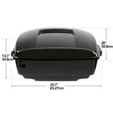 King Pack Trunk Backrest Pad Fit For Harley Tour Pak Touring Electra Glide 2014-2024 Motorcycle Luggage Tail Box