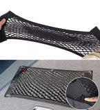 Car storage bag Trunk Seat Elastic String Net Magic Sticker Universal Storage Bag Auto Seat Back Bag