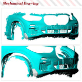 Carbon Fiber Car Front Bumper Splitter Canard Fins For BMW X5 G05 M-Sport 2019 2020 Car Front Bumper Splitter Canard Fins