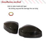 Car Side Rear Mirror Cover Sticker For Nissan 350Z Z33 2003-2009 Prepreg Dry Carbon Fiber Rear View Mirror Cover Caps Add On