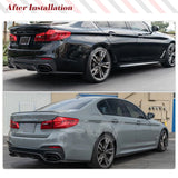Carbon Fiber Car Rear Bumper Lip Spoiler Diffuser Body Kit for BMW G30 G38 M Sport Sedan 4 Door 2017 2018 2019 540i Non Standard