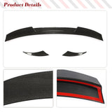 Car Rear Trunk Raing Spoiler for Volkswagen VW Arteon CC Hatchback 2019UP Real Carbon Fiber Rear Boot Lid Highkick Wing Lip