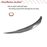 Carbon Fiber Trunk Spoiler for Mercedes Benz C Class C300 C180 C200 C250 C400 C43 C63 AMG 2015-2021 Rear Boot Lid Highkick Wing