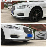For Jaguar XJ XJL 2011-202 XJR Modified Front Lip Chin Guard Apron Racing Body Kits Real Carbon Front Bumper Lip Spoiler