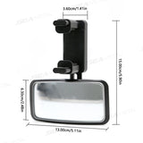 Car Baby Observing Mirror Wide Angle Curve Rearview Baby Mirror 360-Degree Rotation Safe Driving Car Auxiliary Mirror