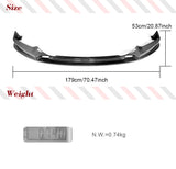 For BMW 5 Series G30 G31 M Sport 2017 2018 2019 Carbon Fiber Car Front Bumper Lip Front Bumper Lip Splitters Chin Apron Spoiler