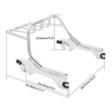 Motorcycle Two-Up Luggage Rack Fit For Harley Breakout Fat Boy FXBR FXBRS FLFB FLFBS