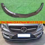 For Mercedes Benz CLA Class W117 AMG CLA45 CLA260 Carbon Fiber Front lip Car Front Bumper Front lip Diffuser Front Chin Spoiler
