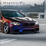 VACOMUL Carbon Fiber Front Bumper Lip Chin Spoiler Covers For BMW 5 Series F10 M5 Sedan 3D Style 2012-2016 FRP Protect Covers