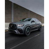 Runde Dry Carbon Fiber For Mercedes-Benz GLE Coupe Upgrade B Style Body Kit Front Lip Grille Tuyere Wheel Eyebrow Rear Diffuser