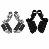 Motorcycle 1.25" 32mm Adjustable Highway Short Mount Foot Pegs Footrest For Harley Touring Honda Kawasaki Suzuki Universal