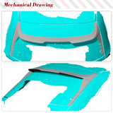 Dry Carbon Fiber Car Trunk Roof Spoiler for BMW 3Series G81 M3 Car Rear Roof and Side Wing HighKick Spoiler 2022-2023