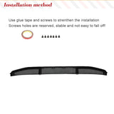 Rear Bumper Diffuser Lip Spoiler for BMW 4 Series G22 G23 M-Sport Coupe 2021 2022 Carbon Fiber Car Rear Diffuser Lip Chin Guard