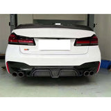 For BMW 5 Series G30 G38 M5 F90 530 540 2017+ Carbon Fiber Car Rear Bumper Diffuser Rear Splitters Spoiler Back lip body kit