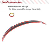 Carbon Fiber Trunk Spoiler for Mercedes Benz C Class W205 C205 Coupe 2015-2018 C43 C63 AMG Auto Rear Boot Lid Highkick Wing